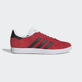 adidas gazelle red and black