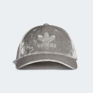 metallic silver baseball cap