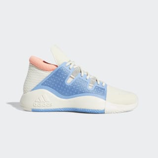 blue and cream shoes
