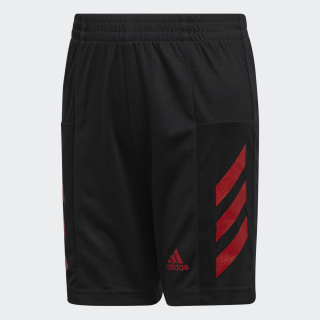 black and red adidas shorts