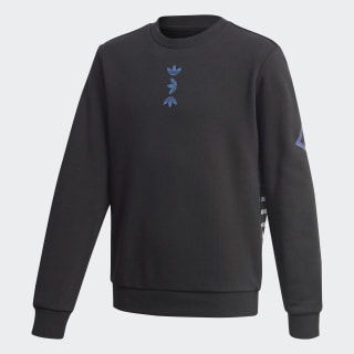 adidas Large Logo Crew Sweatshirt - Black
