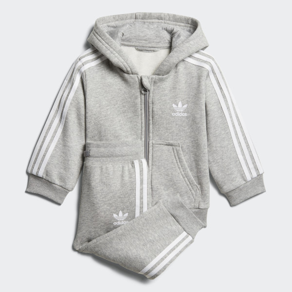 adidas jogginganzug grau
