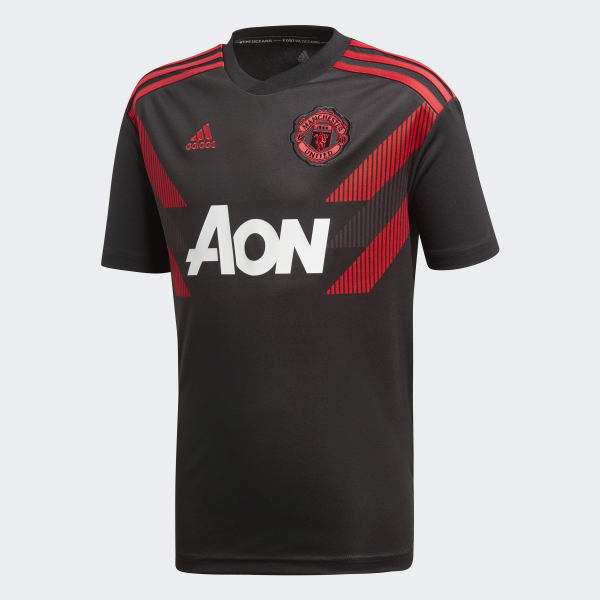 adidas Manchester United Home Pre-Match Jersey - Black | adidas US
