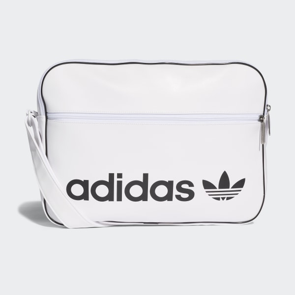 white adidas messenger bag