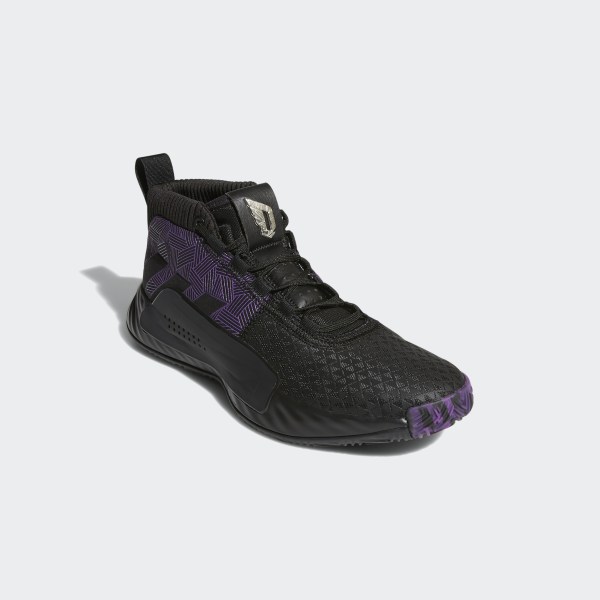 Marvelâs Black Panther | Dame 5 Shoes Core Black / Active Purple / Silver Metallic EF2259