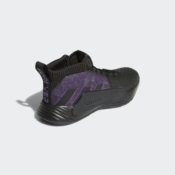 Marvelâs Black Panther | Dame 5 Shoes Core Black / Active Purple / Silver Metallic EF2259