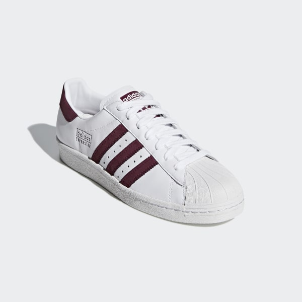 Superstar 80s Shoes ftwr white / maroon / crystal white CM8439