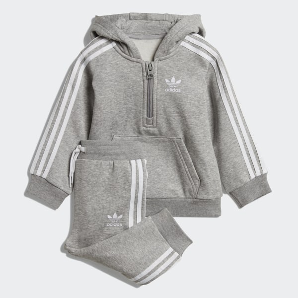 conjunto adidas gris