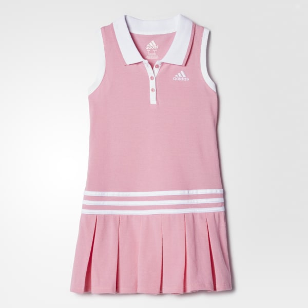 Pleated Polo Dress