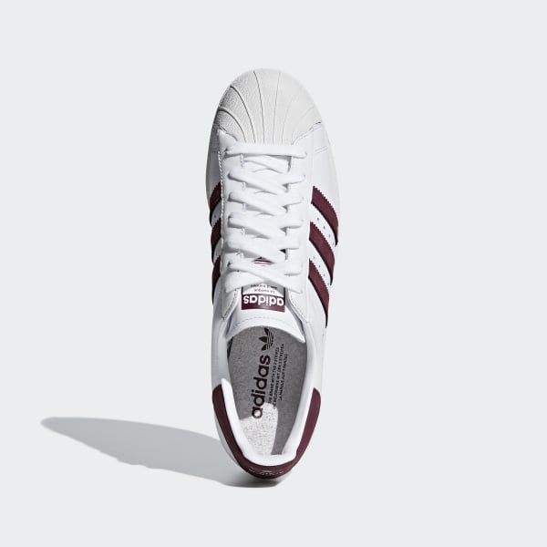 Superstar 80s Shoes ftwr white / maroon / crystal white CM8439