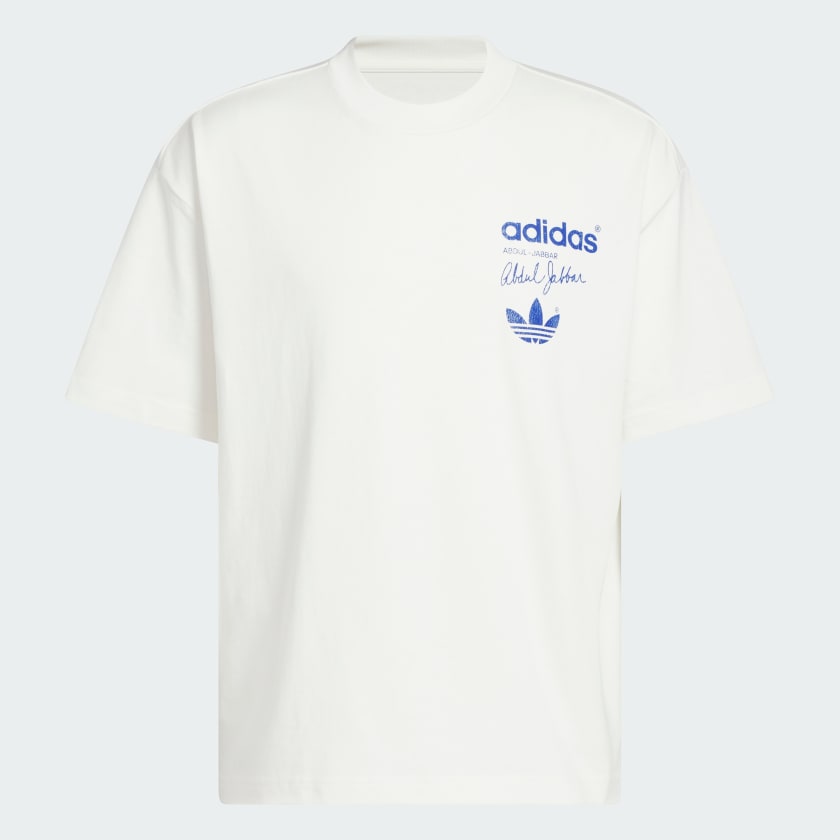 adidas Jabbar Skyhook Tee - White | Free Shipping with