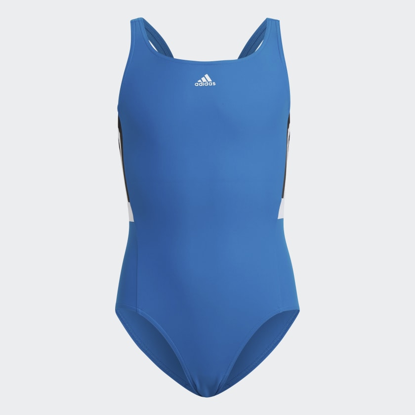 adidas Colorblock 3-Stripes Swimsuit - Blue | adidas India