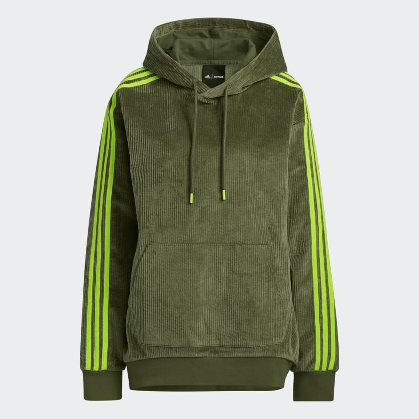 Green velvet adidas hoodie shop