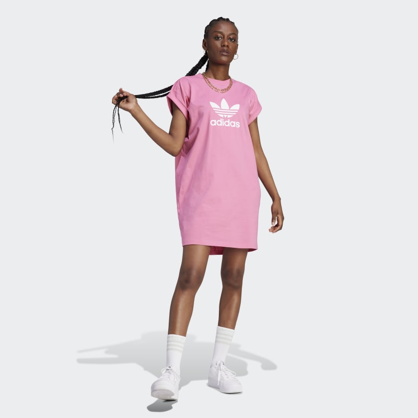 Lifestyle US | Dress Women\'s adidas - Tee Classics Adicolor | Trefoil adidas Pink