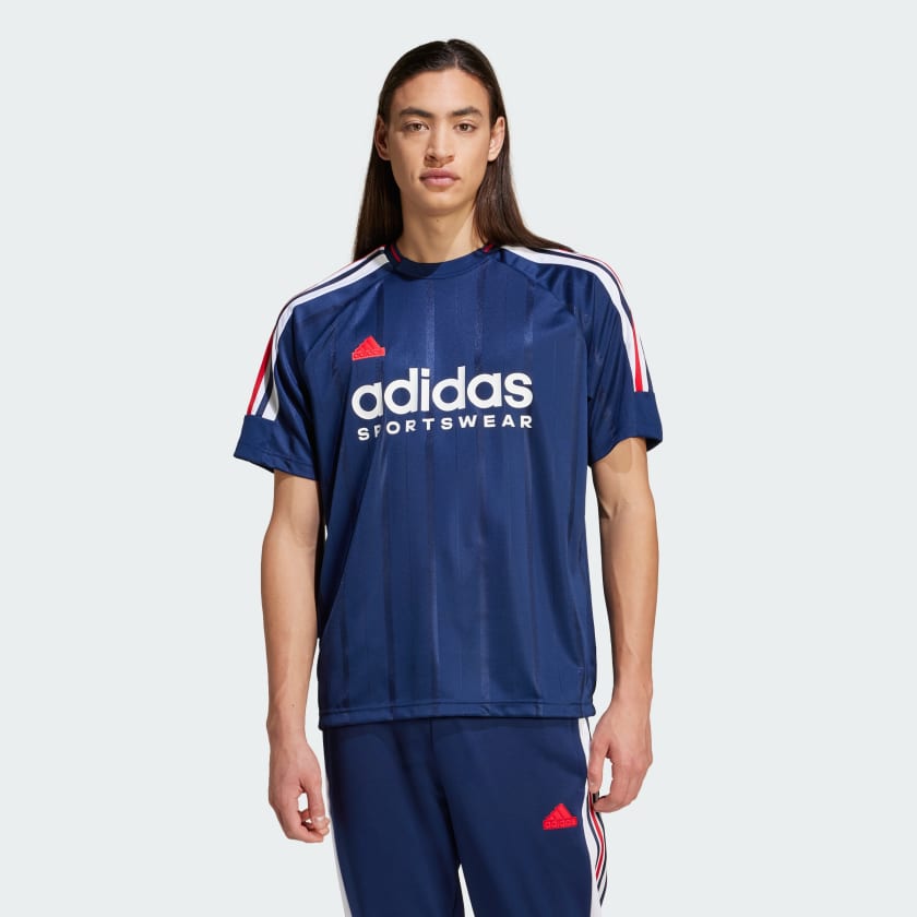 T shirt adidas blu deals