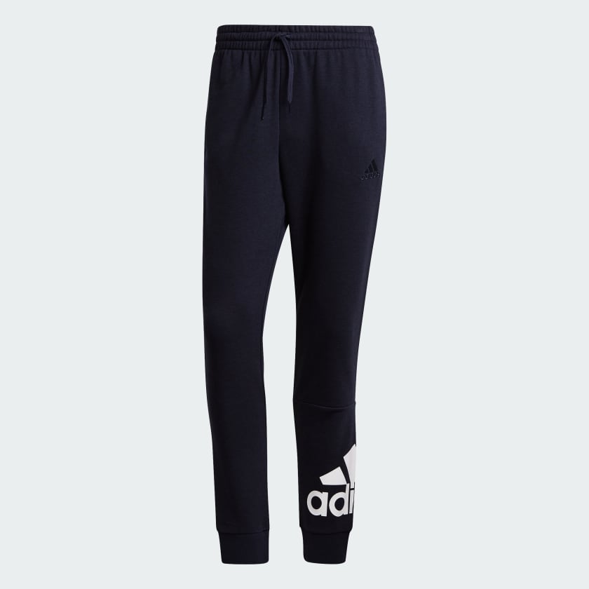 adidas Essentials French Terry Tapered Cuff Logo Pants Blue adidas Thailand