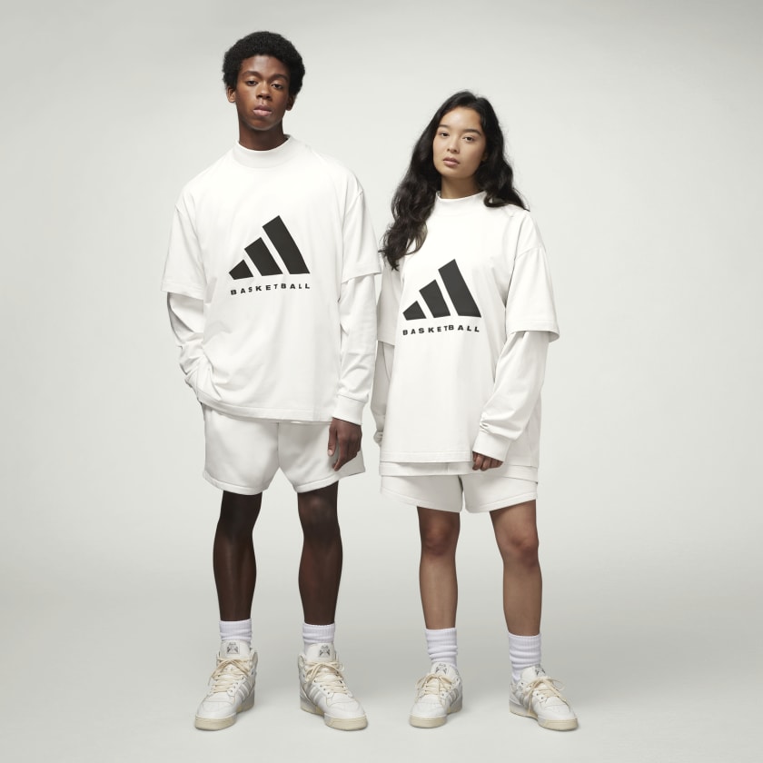 Adidas Basketball Shorts Soft Black White Dazzle Silk YL (Men Small