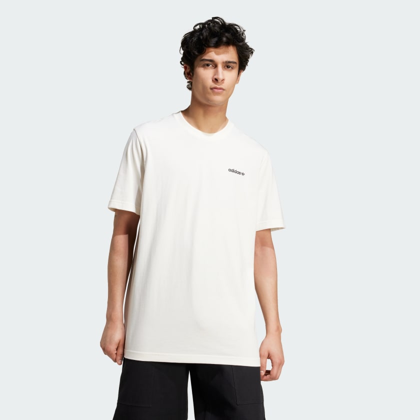 adidas 80s Graphic Beach Day T Shirt White adidas UK
