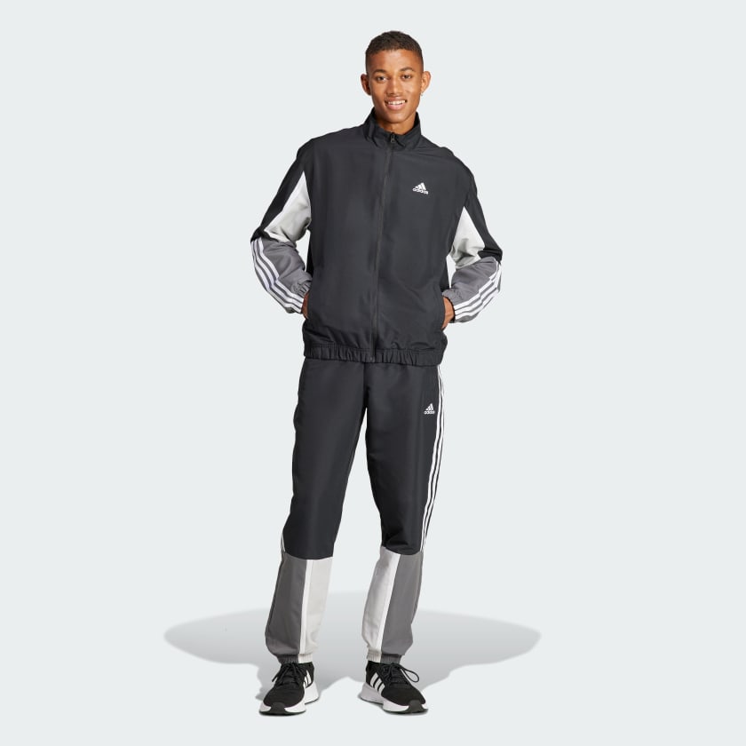 adidas Sportswear Colorblock 3-Stripes Tracksuit - Black | adidas UK