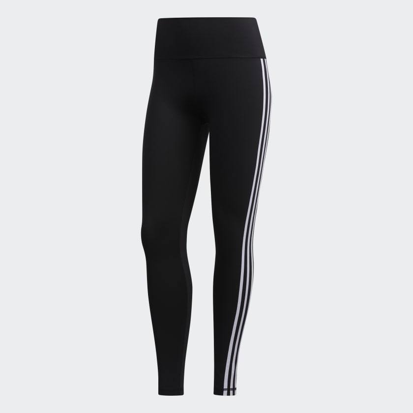 Believe This 2.0 3-Stripes Long Tights - Black