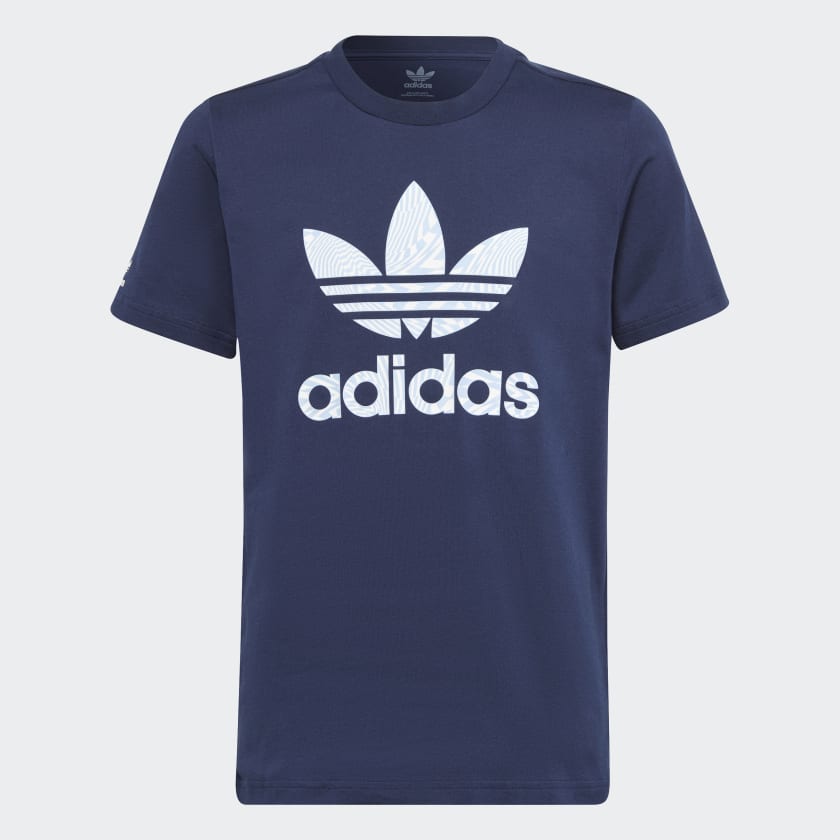 Polera azul adidas best sale