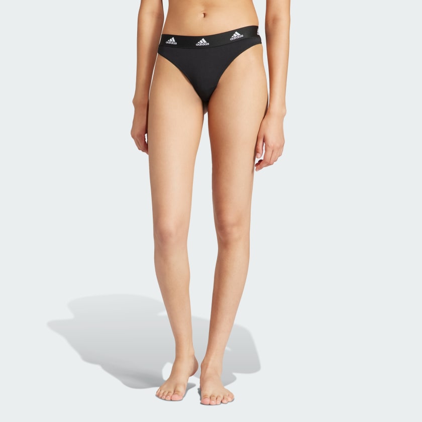 adidas Womens Comfort Cotton Thong Underwear Panty - 2 Pack : :  Clothing, Shoes & Accessories