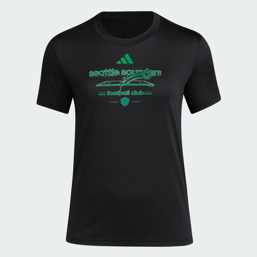 【激安】 Tee Sleeve Short FC Sounders Seattle adidas - Free | Black ウェア