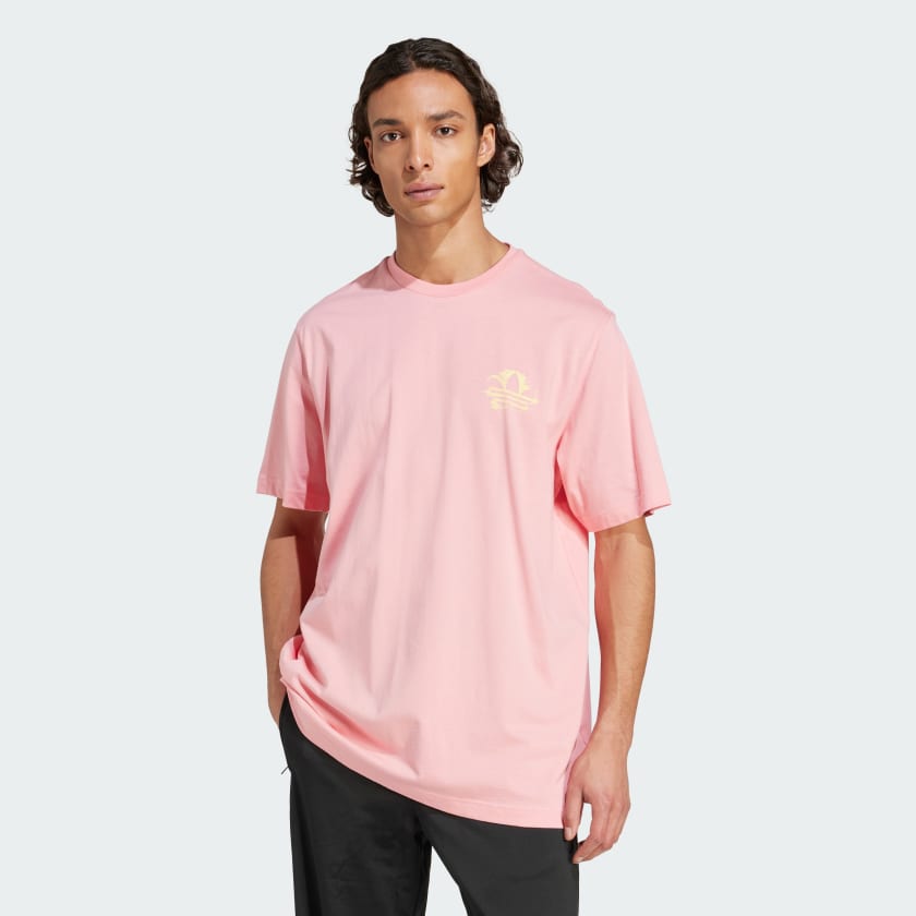 adidas california pink t shirt