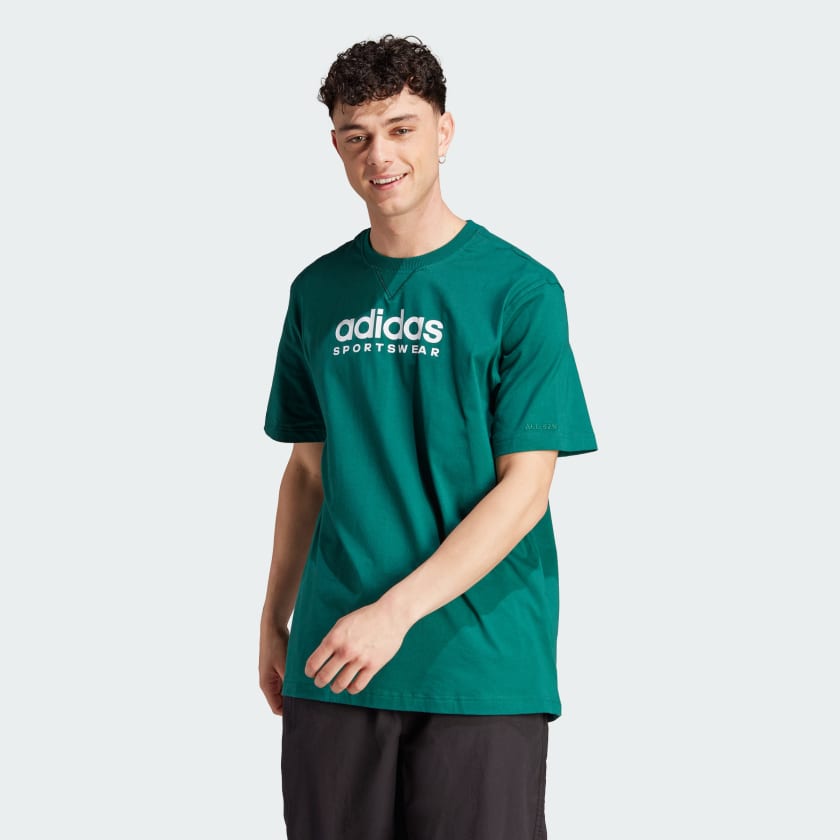Adidas t shirt green sales