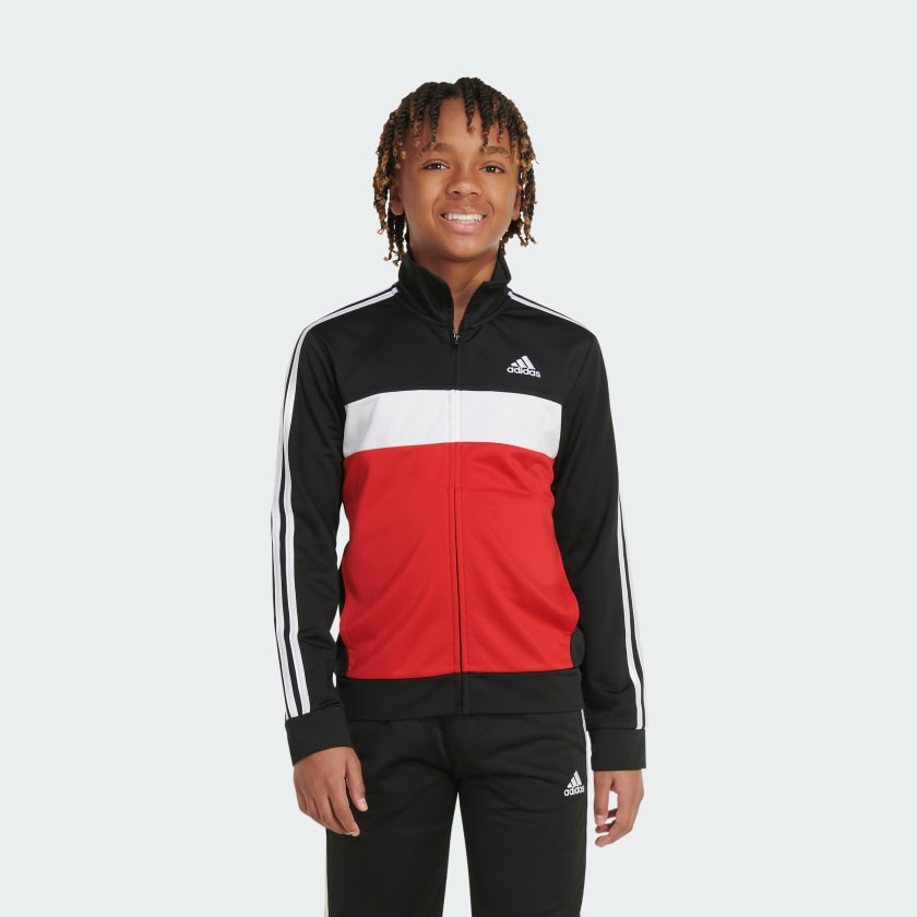 adidas Colorblock Tricot Jacket - Black | Kids' Training | adidas US