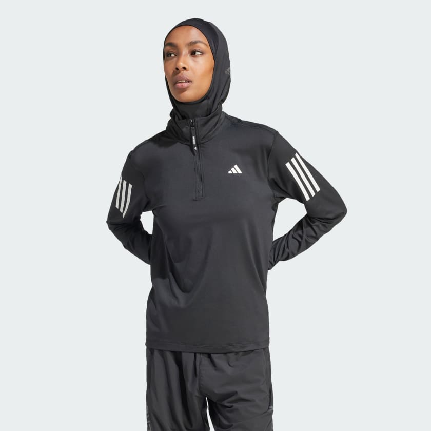 adidas Own the Jacket adidas Half-Zip - | Black Women\'s Run Running | US