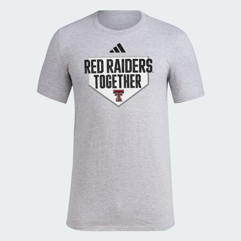 adidas Texas Tech Red Raiders Dugout Postseason Tee - Grey