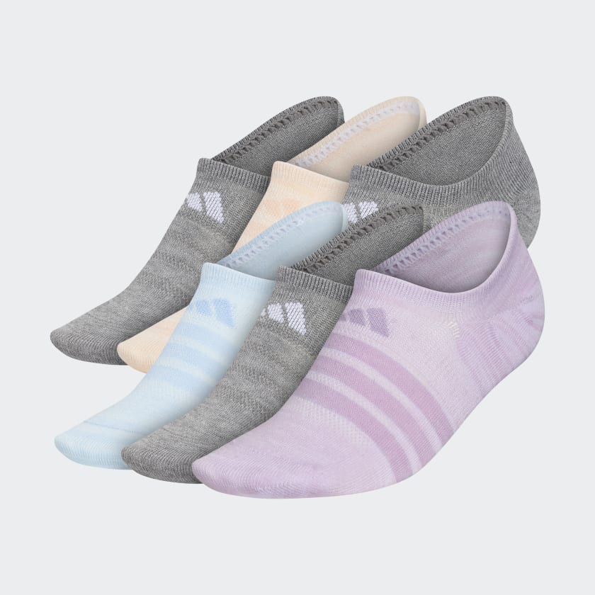 adidas Superlite Super-No-Show Socks 6 Pairs - Purple | Women's ...