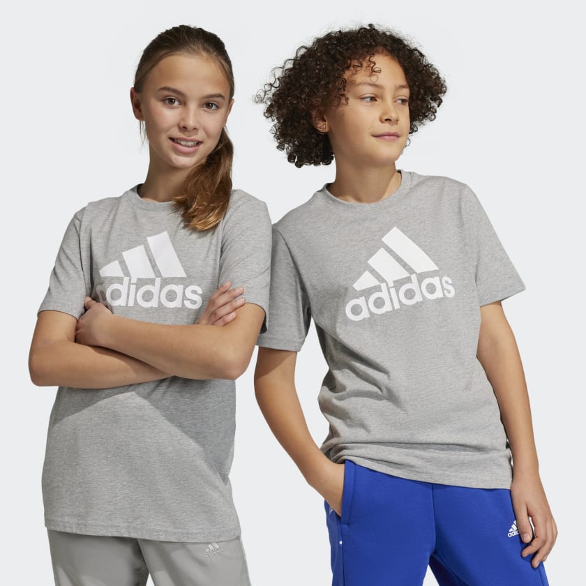 Playeras adidas grises outlet