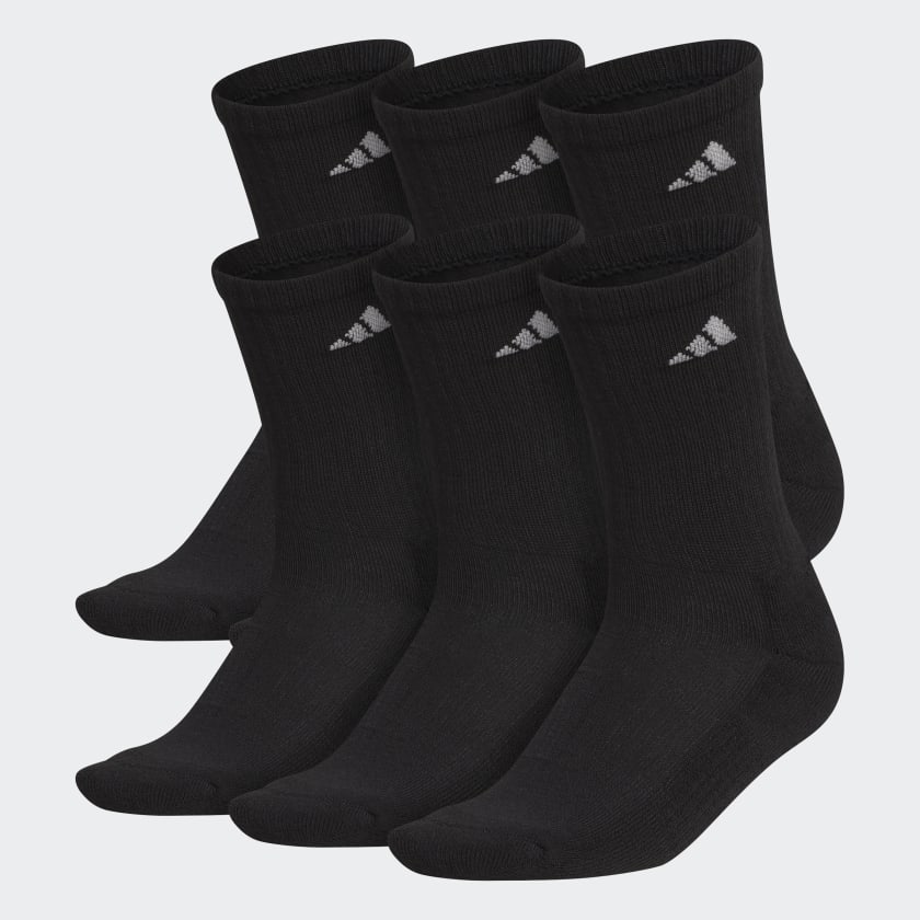 adidas Women s Athletic Cushioned Crew Socks 6 Pairs Multicolor Q10488 adidas US