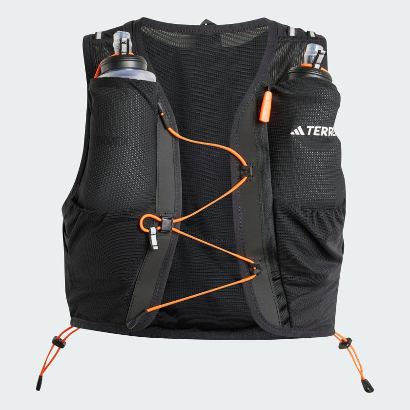 Adidas Terrex Trail Running Techrock Vest 5 L Unisex Black White Impact Orange S