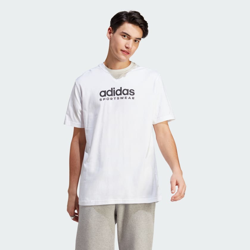 All white adidas shirt on sale