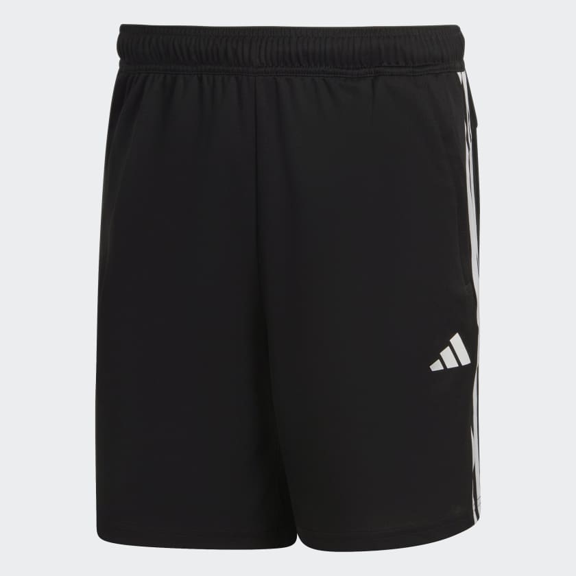 adidas Train Essentials Pique 3 Stripes Training Shorts Black Free Delivery adidas UK