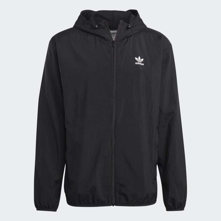 Trefoil Essentials Windbreaker Black Free Shipping with adiClub adidas CA