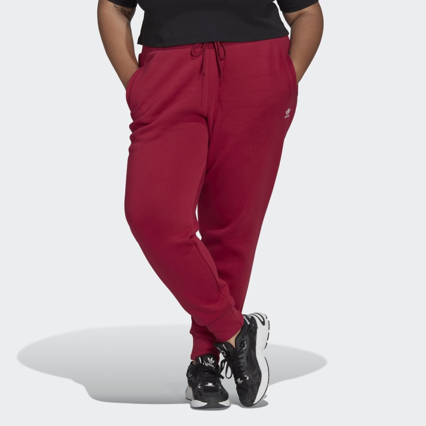 Slim Red | Adicolor | adidas (Plus US Women\'s Size) Joggers - adidas Essentials Fleece Lifestyle