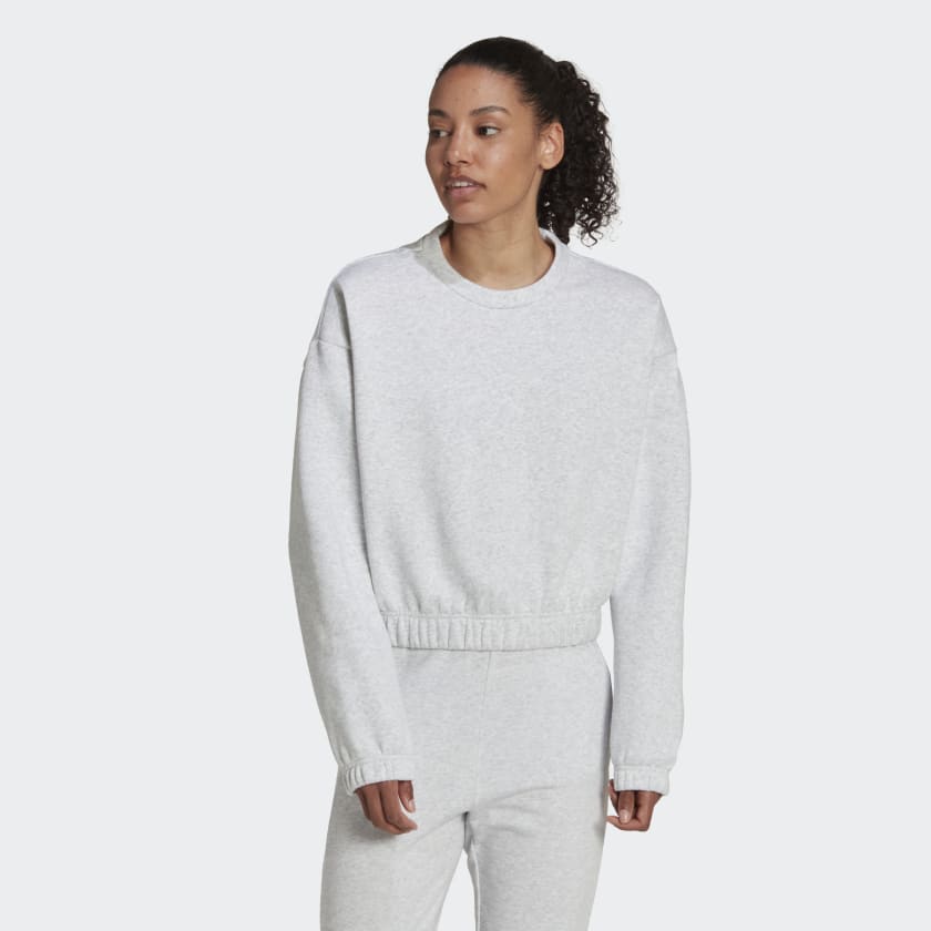 adidas Studio Lounge Loose Fit Sweatshirt - Grey | Women's Lifestyle |  adidas US
