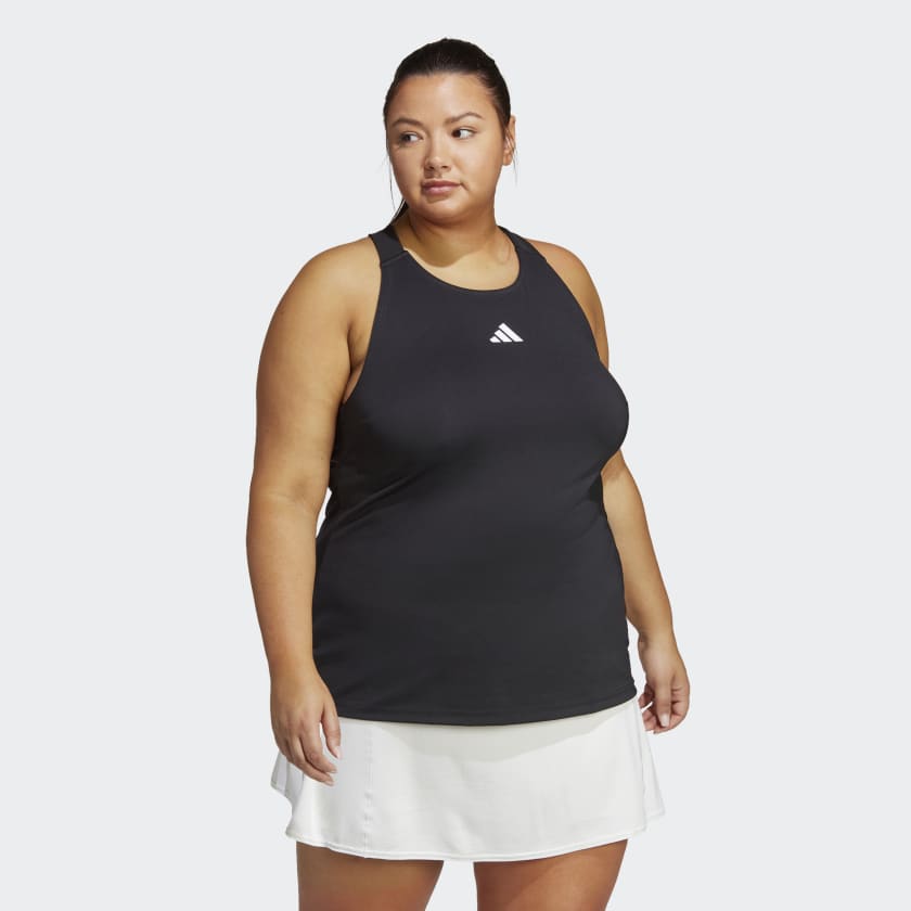 Ambitiøs offentliggøre Strålende adidas Tennis Y-Tank (Plus Size) - Black | Women's Tennis | adidas US