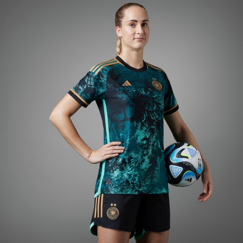 Sotavento Desbordamiento Logro Camiseta segunda equipación selección femenina Alemania 23 Authentic -  Turquesa adidas | adidas España