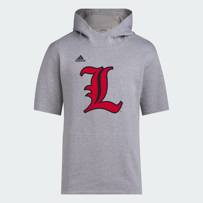 adidas Men's Baseball Louisville Baseball Short Sleeve Hoodie Grey