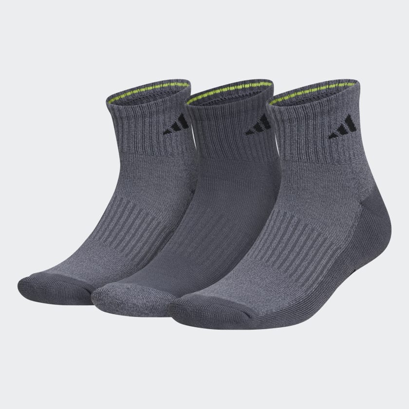 adidas Cushioned X Quarter Socks 3 Pairs Grey Men's Training