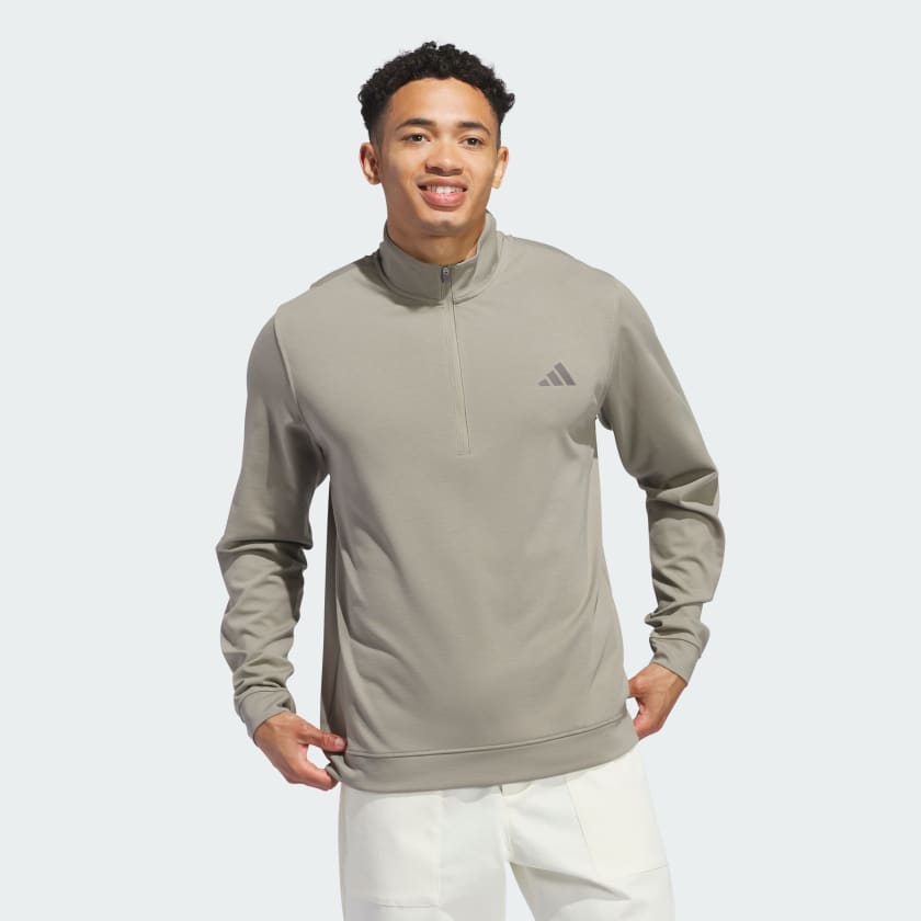 Adidas green quarter zip hot sale