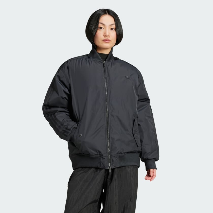 adidas Oversized SST Bomberjacke Schwarz adidas Deutschland