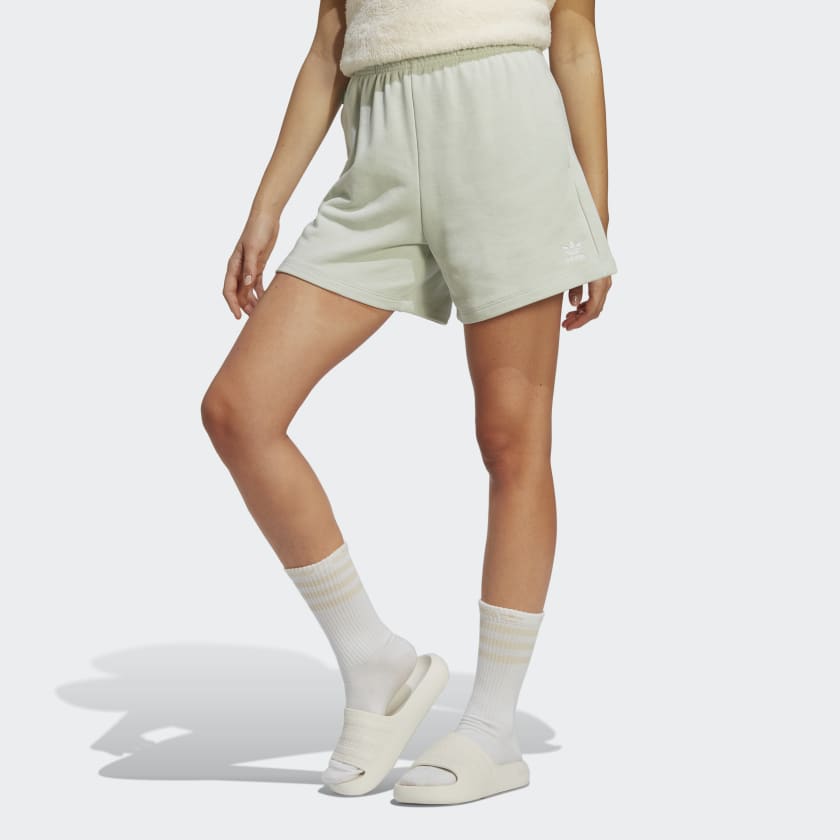 Women\'s Essentials+ Made | Green adidas US Lifestyle Shorts - with adidas Hemp |