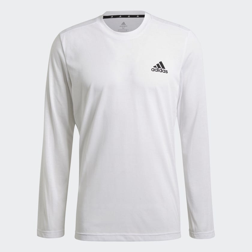 adidas AEROREADY Designed 2 Move Feelready Sport Long Sleeve Tee White adidas Thailand