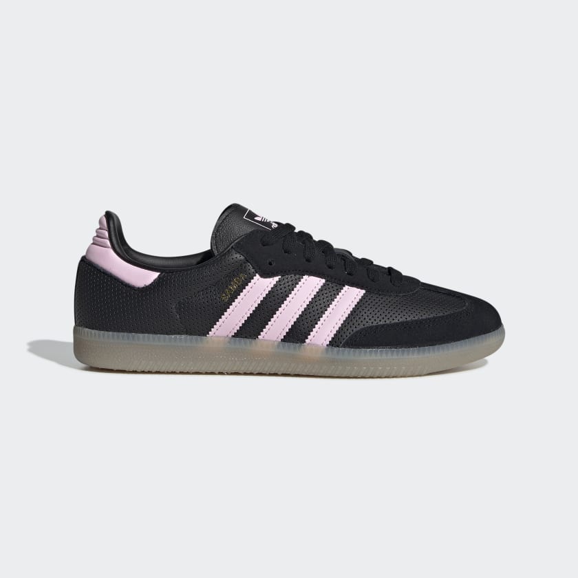 Adidas black with 2024 pink